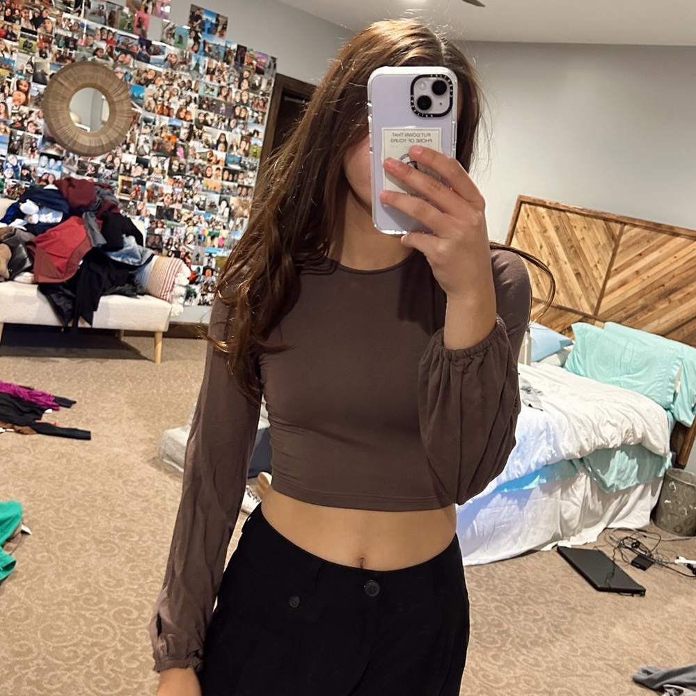 Tilly’s West of Melrose Lace Up Back Crop Top